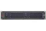dbx 1215 Dual Channel 15 Band 2/3 Octave Graphic Equalizer Front View